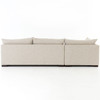 Grant Modern Oatmeal 3-Piece Armless Corner Sectional