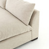 Grant Modern Oatmeal Single Cushion Armless Sofa 72"