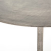 Simone Nickel Round Bistro Metal Tulip Table 42" 