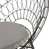 Marquis Metal Wicker Sunburst Outdoor Lounge Chair