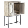 Marabella Mirrored Wood Wine Cabinets