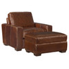 Oliver Brown Leather Club Chair