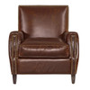 Finley Brown Leather Club Chair