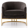 Arnette Brass Framed Chair