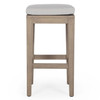 Backless Dale Natural Teak Outdoor Counter Stool