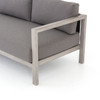 JSOL-014A,SONOMA OUTDOOR SOFA-87"-WEATHERED GREY