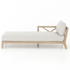 Huntington Natural Teak Left Arm Outdoor Chaise Lounges