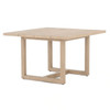 Stapleton Brown Teak Wood Square Outdoor Dining Table 48"