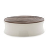 Resource Decor Erving White Rustic Round Coffee Table