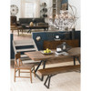 Brooklyn Loft Live Edge Solid Wood Iron Leg Dining Table