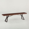 Brooklyn Loft Live Edge Dining Bench 72" 