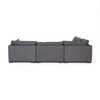 Westworld Modern Gray 6-Piece Modular Sectional Sofa 158"