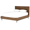 VBAR-053Q,HARLAN QUEEN BED,Saddle Tan,Reclaimed Pine