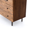 Harlan Reclaimed Wood 5-Drawers Tall Dresser 48"