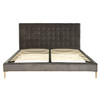 RENNIE UPHOLSTERED KING BED,CASH-12305-107,Grey Velvet
