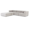 Langham Channel Tufted 4 Piece Modular Sectional 123"