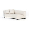 Liam Modern Cream curved couch sofa