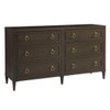 Soliloquy Wooden 6 Drawers Dresser 68"-Cocoa,788040