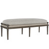 French Tailor's Upholstered Bed End Bench 56"