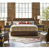 Churchill Antiqued Whiskey Leather Tufted Wingback King Beds
