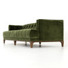 Dylan Mid-Century Modern Olive Green Velvet Tufted Sofa