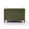 Dylan Midcentury Modern Green Velvet Tufted Chaise Lounge