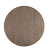 Parsons Grey Oak Top/ Bronze Base Round Dining Table 42"