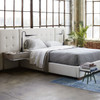 Brooklyn Extended Panel Headboard Box-Tufted Queen Upholstered Bed Frames