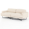 MILLER SOFA-80" Distressed Black, Osaka Blanco