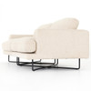 MILLER SOFA-80" Distressed Black, Osaka Blanco