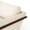 DASH SOFA-86" Camargue Cream, Pecan