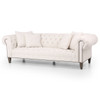 DEEP CHESTERFIELD SOFA-108" Dover Crescent, Copper Nailhead, Washed Espresso
