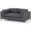 Grammercy Modern Charcoal Small Sofa 72"