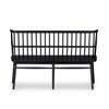 Windsor Modern Black Oak Dining Room Bench