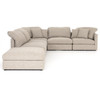 Ingrid Natural Upholstered 6-PC Modular Sectional Couch