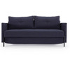 Cubed Deluxe Queen Size Sleeper Sofa Bed with Arms, Mixed Dance Blue