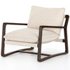 Ace Wood Arm Lounge Chair - Thames Cream Ace Wood Arm Lounge Chair - Thames Cream