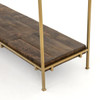 IHRM-072A,SIMIEN CONSOLE,Aged Brass, Weathered Hickory