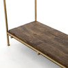 IHRM-072A,SIMIEN CONSOLE,Aged Brass, Weathered Hickory
