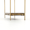 IHRM-072A,SIMIEN CONSOLE,Aged Brass, Weathered Hickory