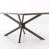 ENGLISH BROWN OAK,CIMP-105A, SPIDER DINING TABLE,Four Hands