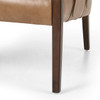 CABT-113Y-208,BAUER LEATHER CHAIR,WARM TAUPE DAKOTA