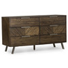 Harrington Wood 6 Drawer Dresser 58" Harrington Wood 6 Drawer Dresser 58"
