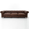 Conrad 118" vintage chesterfield sofa for sale