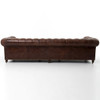 Conrad 118" Vintage leather chesterfield sofas