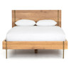 Carlisle Danish Modern Oak Queen Platform Bed