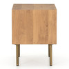 Carlisle Danish Modern Oak 2-Drawers Nightstand