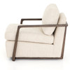 Judd Modern Taupe Upholstered Oak Club Chair