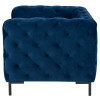 Tufty Navy Blue Velvet Upholstered Club Chairs, Nuevo,HGSC398