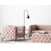 Tufty Blush Pink Velvet Upholstered Sofa 93",Nuevo,HGSC417